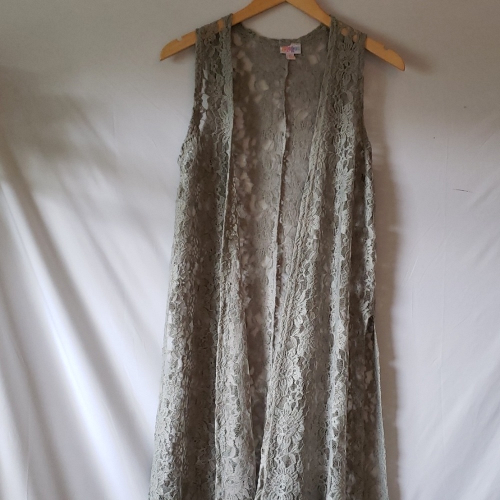 LuLaRoe JOY long vest - Picture 4 of 7
